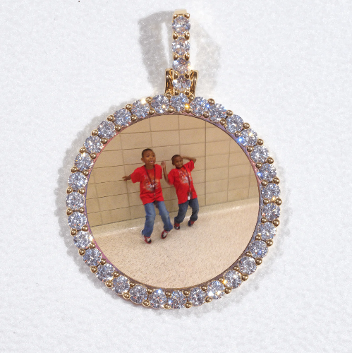 3D CIRCLE CUSTOM PICTURE PENDANT SMALL SIZE