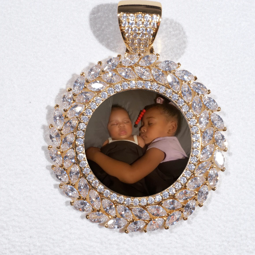 Large 3D Wheat Ear Custom Picture Pendant