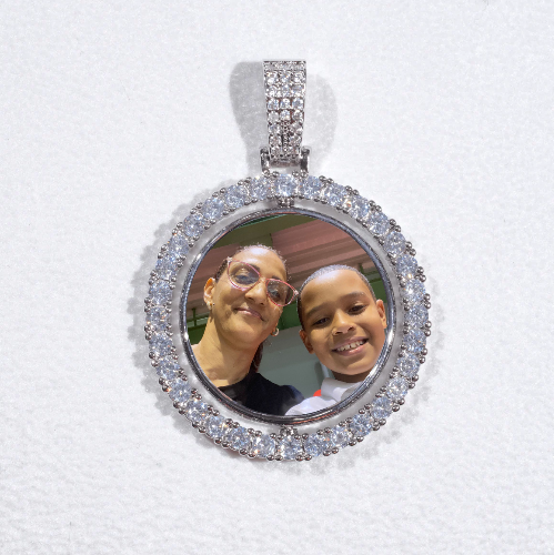 3D Spinning 2-Faced Custom Picture Pendant