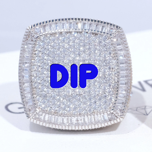 CUSTOM LETTER 3D ICED RING