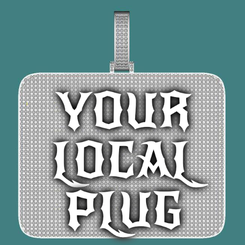 CUSTOM LETTER NECKLACE 3D BIG SQUARE