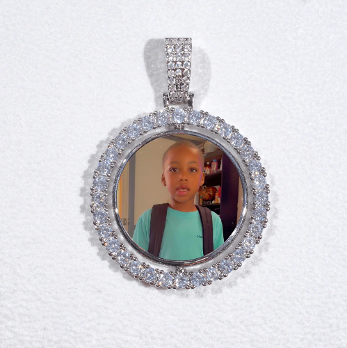 3D Spinning 2-Faced Custom Picture Pendant