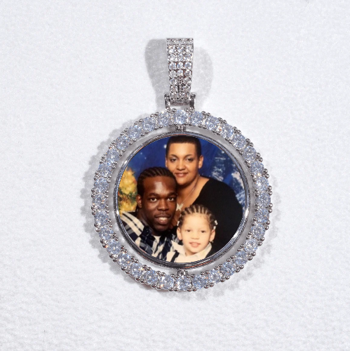 3D Spinning 2-Faced Custom Picture Pendant