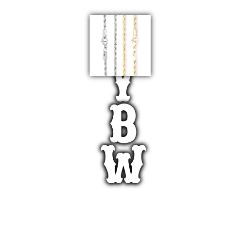 Custom Letters Freibeuter Font Necklace