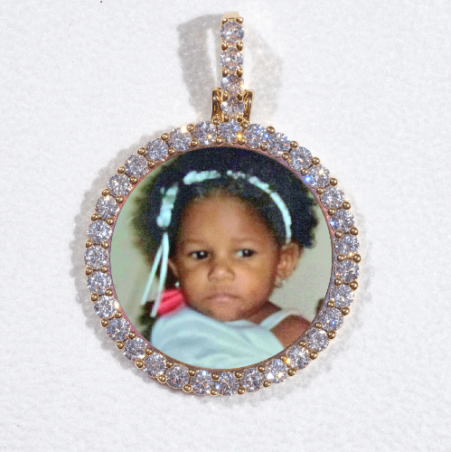 3D CIRCLE CUSTOM PICTURE PENDANT SMALL SIZE