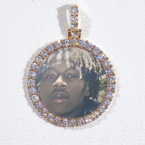 3D CIRCLE CUSTOM PICTURE PENDANT SMALL SIZE