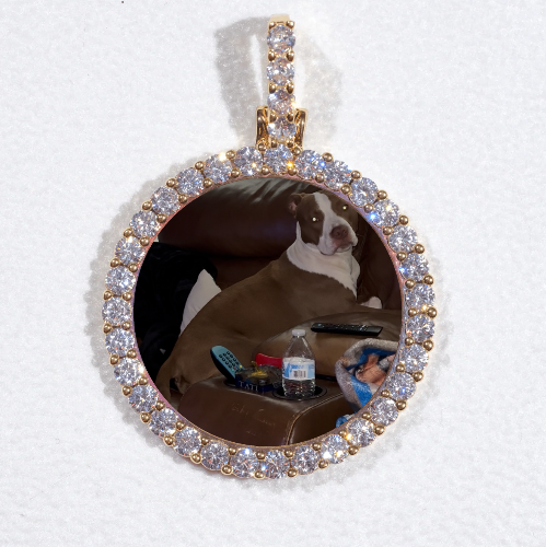 3D CIRCLE CUSTOM PICTURE PENDANT SMALL SIZE