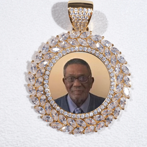 Large 3D Wheat Ear Custom Picture Pendant