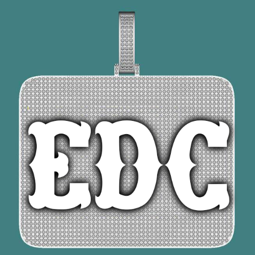 CUSTOM LETTER NECKLACE 3D BIG SQUARE
