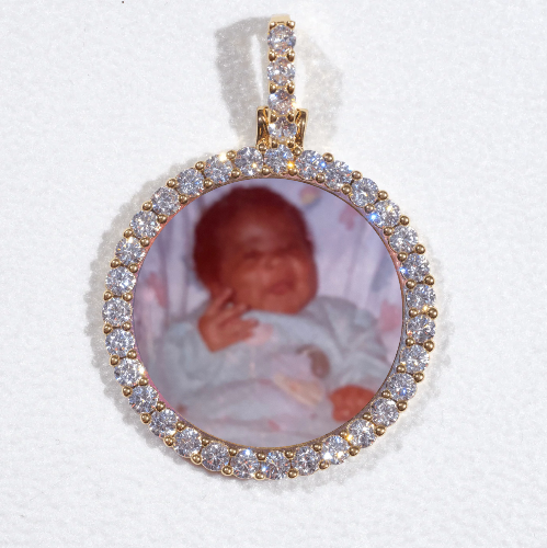 3D CIRCLE CUSTOM PICTURE PENDANT SMALL SIZE