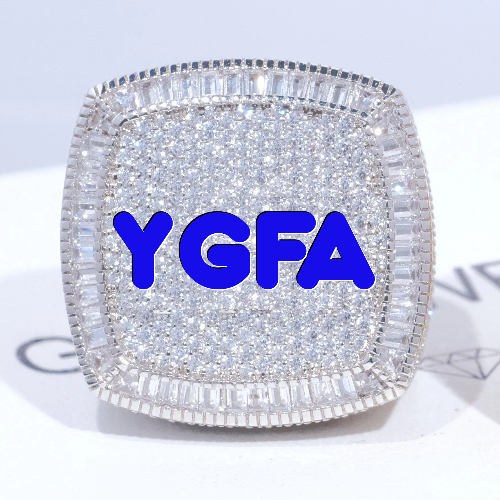 CUSTOM LETTER 3D ICED RING