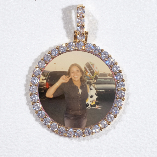 3D CIRCLE CUSTOM PICTURE PENDANT SMALL SIZE