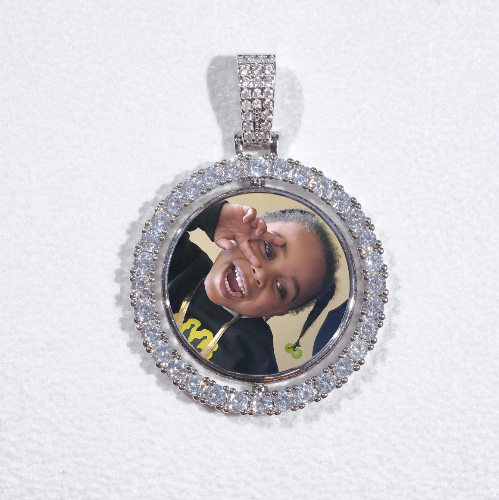 3D Spinning 2-Faced Custom Picture Pendant