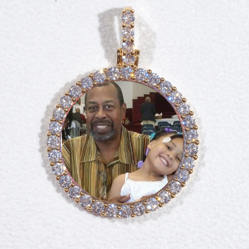 3D CIRCLE CUSTOM PICTURE PENDANT SMALL SIZE