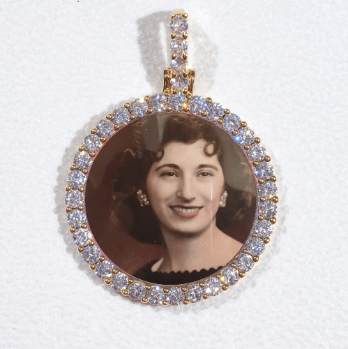 3D CIRCLE CUSTOM PICTURE PENDANT SMALL SIZE