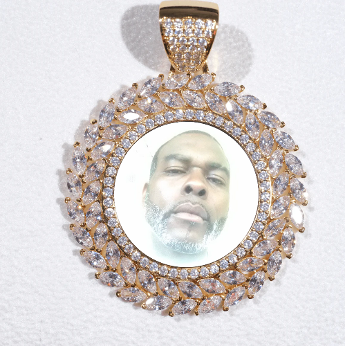 Large 3D Wheat Ear Custom Picture Pendant