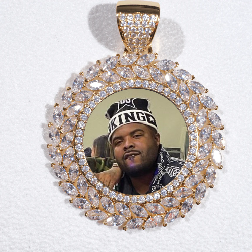 Large 3D Wheat Ear Custom Picture Pendant