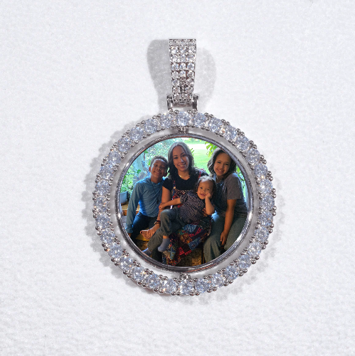 3D Spinning 2-Faced Custom Picture Pendant