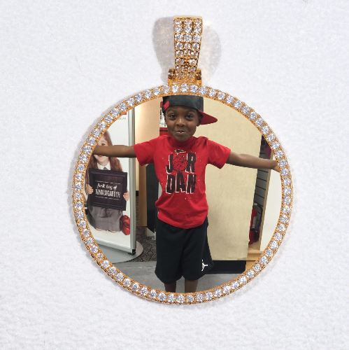 MEDIUM 3D CIRCLE CUSTOM PICTURE PENDANT