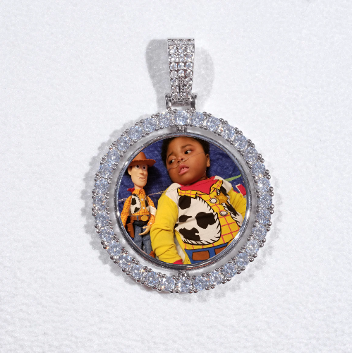 3D Spinning 2-Faced Custom Picture Pendant