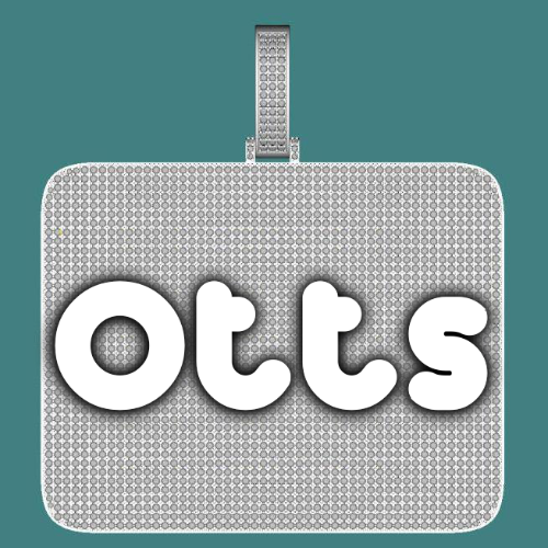 CUSTOM LETTER NECKLACE 3D BIG SQUARE