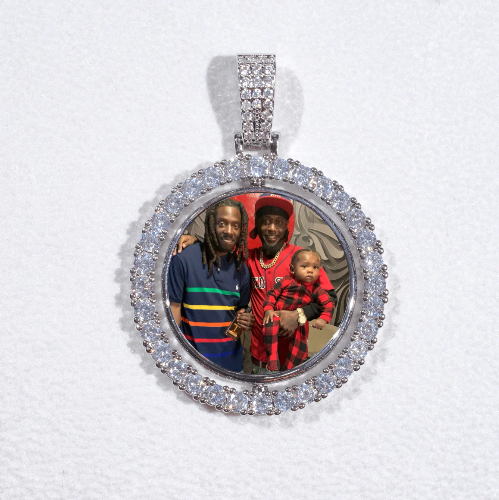 3D Spinning 2-Faced Custom Picture Pendant