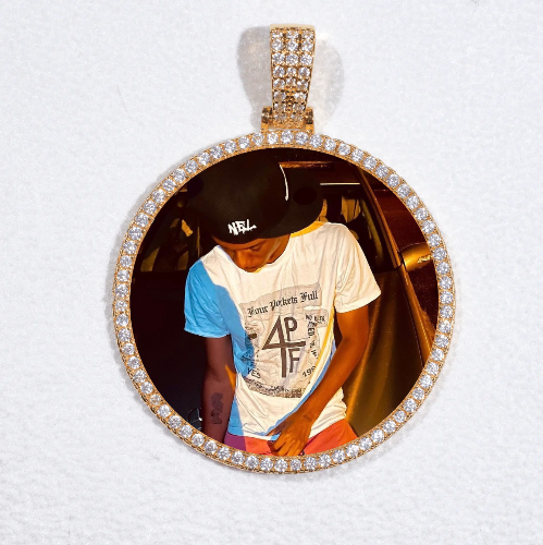 MEDIUM 3D CIRCLE CUSTOM PICTURE PENDANT