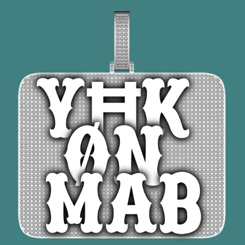 CUSTOM LETTER NECKLACE 3D BIG SQUARE