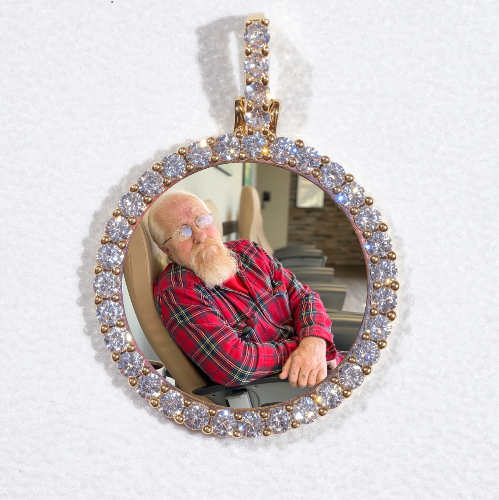 3D CIRCLE CUSTOM PICTURE PENDANT SMALL SIZE