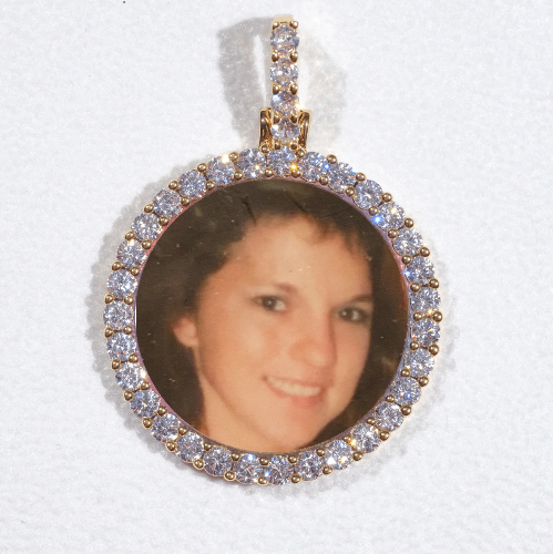 3D CIRCLE CUSTOM PICTURE PENDANT SMALL SIZE