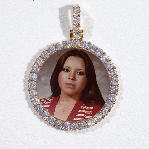 3D CIRCLE CUSTOM PICTURE PENDANT SMALL SIZE