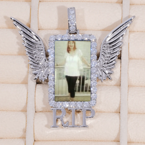 RIP WING 3D CUSTOM PICTURE PENDANT