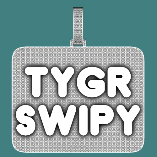 CUSTOM LETTER NECKLACE 3D BIG SQUARE