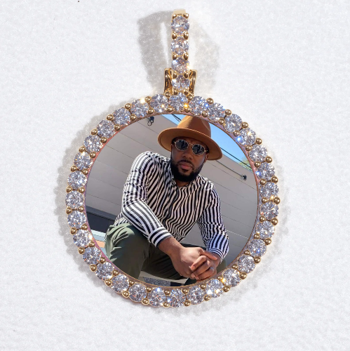3D CIRCLE CUSTOM PICTURE PENDANT SMALL SIZE