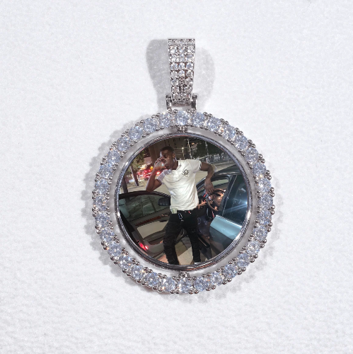 3D Spinning 2-Faced Custom Picture Pendant
