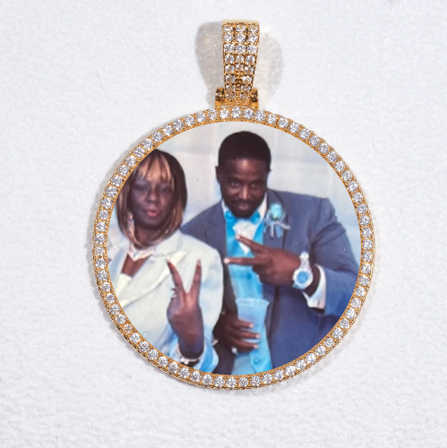 MEDIUM 3D CIRCLE CUSTOM PICTURE PENDANT