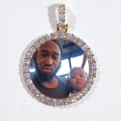 3D CIRCLE CUSTOM PICTURE PENDANT SMALL SIZE