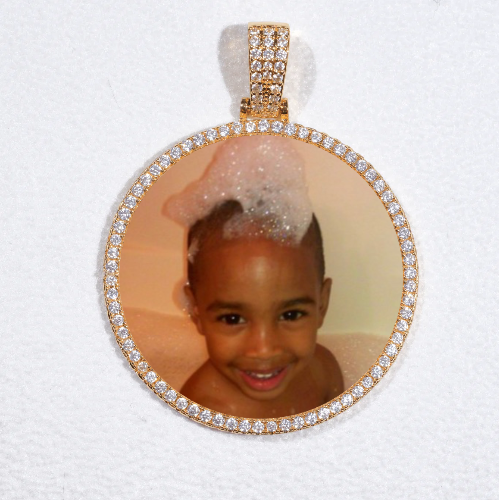 MEDIUM 3D CIRCLE CUSTOM PICTURE PENDANT