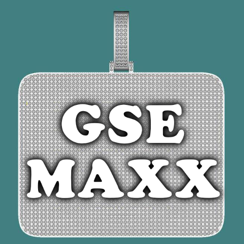 CUSTOM LETTER NECKLACE 3D BIG SQUARE