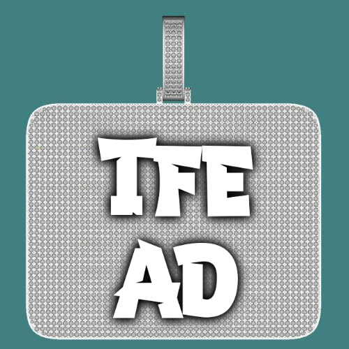 CUSTOM LETTER NECKLACE 3D BIG SQUARE