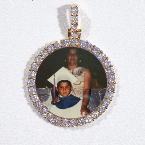 3D CIRCLE CUSTOM PICTURE PENDANT SMALL SIZE
