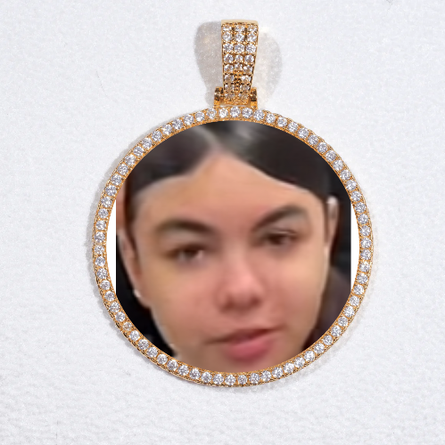 MEDIUM 3D CIRCLE CUSTOM PICTURE PENDANT