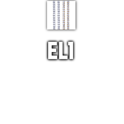 Custom Letters Baguette Two Layer Necklace