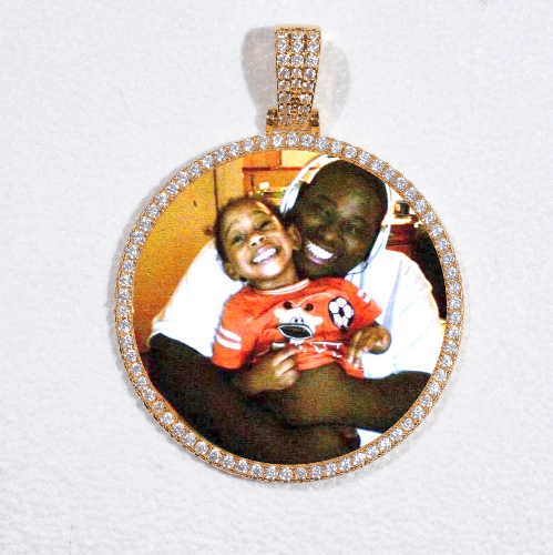 MEDIUM 3D CIRCLE CUSTOM PICTURE PENDANT