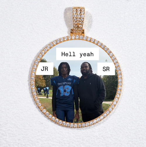MEDIUM 3D CIRCLE CUSTOM PICTURE PENDANT