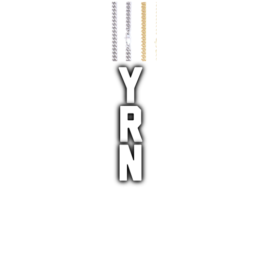 Custom Letters Baguette Two Layer Necklace