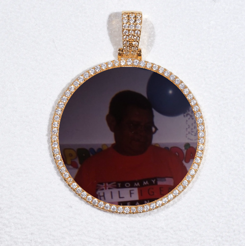 MEDIUM 3D CIRCLE CUSTOM PICTURE PENDANT