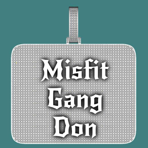 CUSTOM LETTER NECKLACE 3D BIG SQUARE