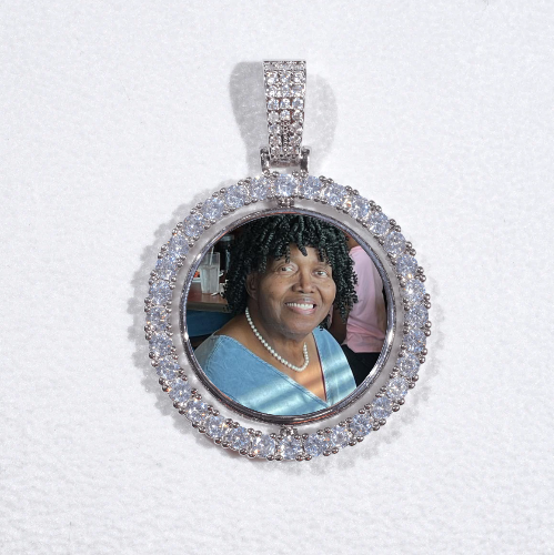 3D Spinning 2-Faced Custom Picture Pendant