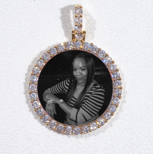 3D CIRCLE CUSTOM PICTURE PENDANT SMALL SIZE